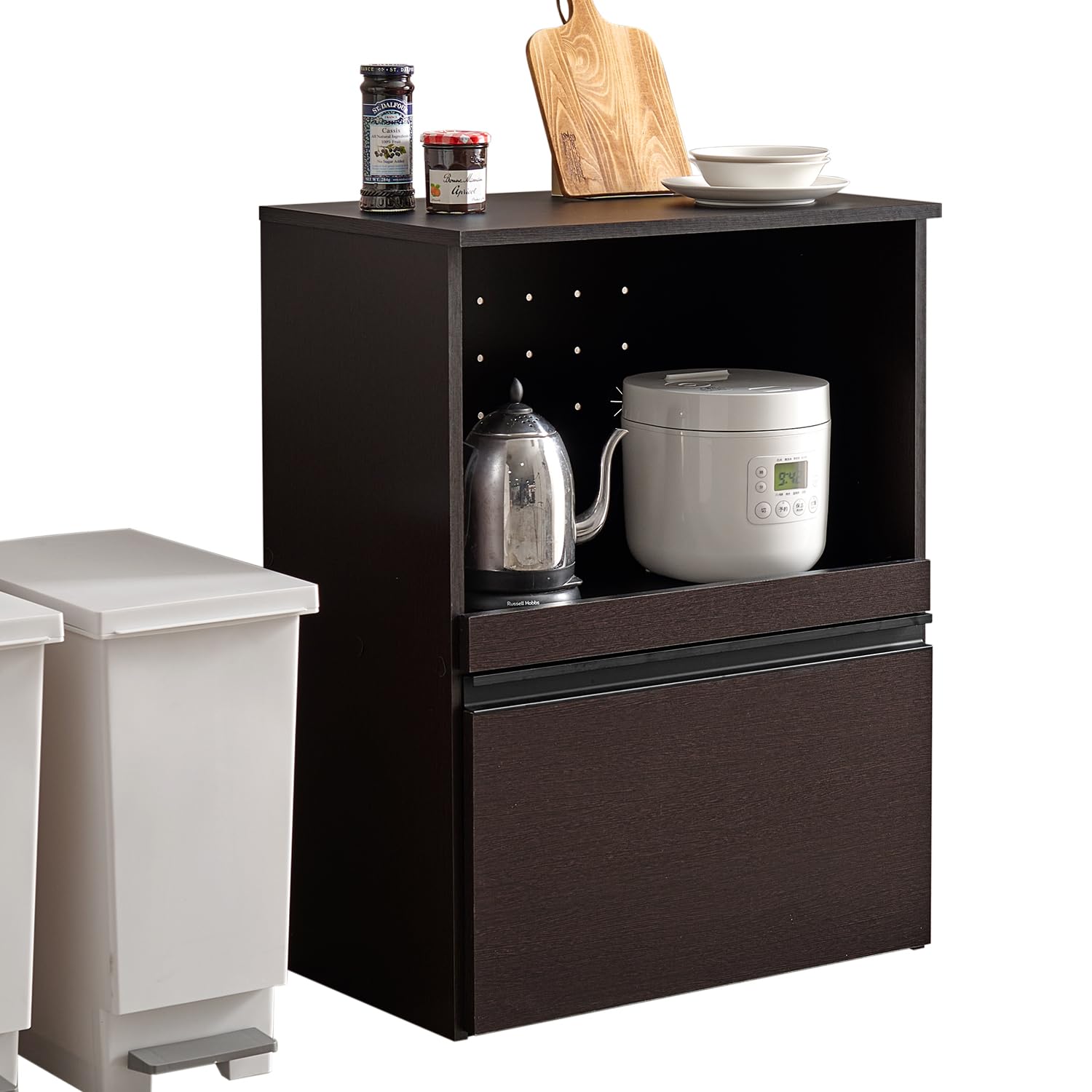 Amazon｜萩原 レンジボード 幅60 キッチンラック レンジ台 コンパクト